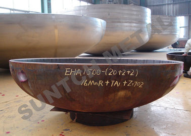 China Zirconium and Carbon Steel Pressure Vessel Clad Head supplier