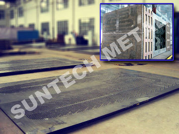 China Gr.2 / 516 Gr.70N Titanium Clad Plate Square Tubesheet for Steam Turbine supplier