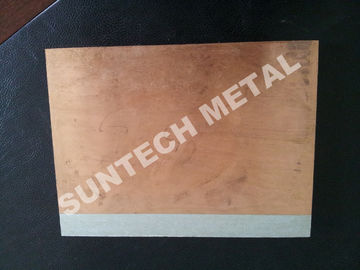 China C1020 / A1050 Aluminum Copper Clad Plate , Explosion Cladded Plate supplier