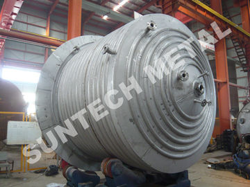 China 316L Main body &amp; 304  Half Pipe Industrial Chemical Reactors with platform supplier