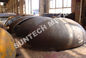 China 2/1 EHA Monel400 Nickel Alloy and Stainless Steel Clad head for Offshore Column exporter