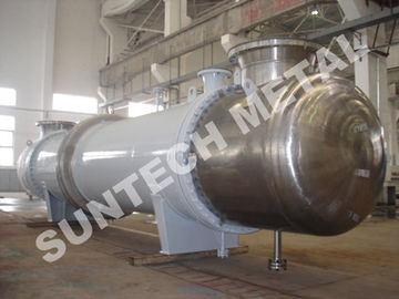 China Shell Tube Condenser for PTA , Chemical Process Equipment of Titanium Gr.2 Cooler distributor