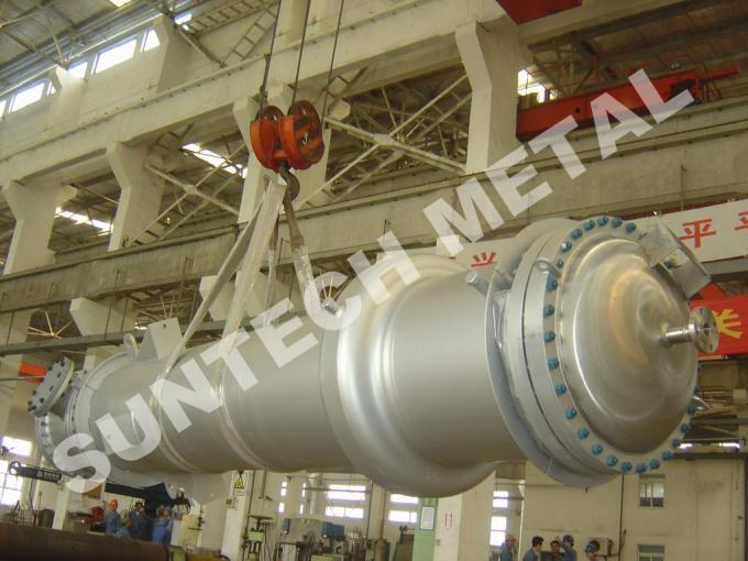 150 sqm Double Tube Shell And Tube Type Heat Exchanger 7 Tons Weight