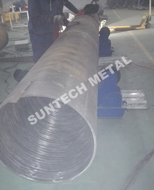 UNS N04400 Nickle Alloy and Carbon Steel Clad Pipe For Chemical Process Equipment