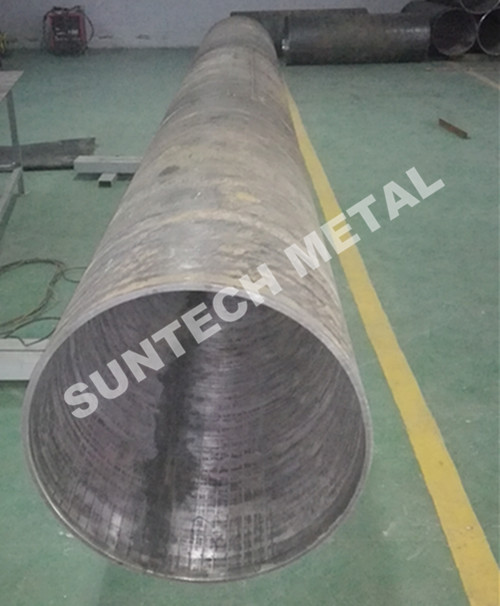 UNS N04400 Nickle Alloy and Carbon Steel Clad Pipe For Chemical Process Equipment