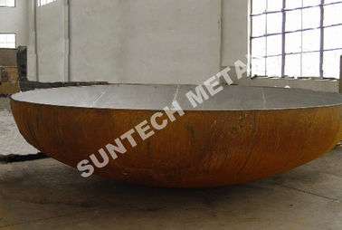 China Elliptical EHA Pressure Vessel Clad Head B265 Gr.1 Titanium and Carbon Steel supplier