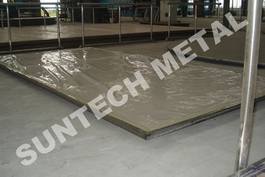 China Explosion Bonded Clad Plate N06059 C59 / SA516 Gr.60N Nickel Alloy Clad Tubesheet supplier