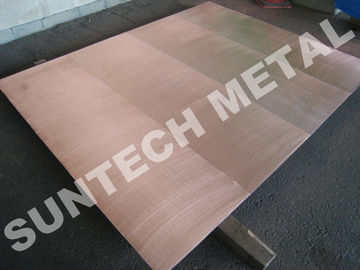 China Explosion Bonded 316L Copper Clad Tubesheet for Corrosion Resistance supplier