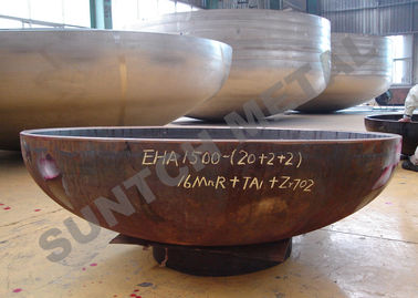 Zirconium and Carbon Steel Pressure Vessel Clad Head supplier