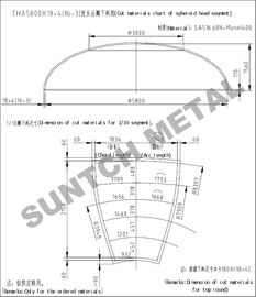 Monel400 Pressure Vessel Clad Head supplier