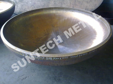 China Explosion Bonded 2/1 Elliptical EHA Pressure Vessel Clad Head for Condenser factory